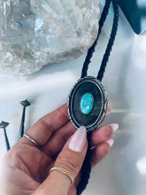 Load image into Gallery viewer, Vintage Bolo Tie Sterling and Turquoise