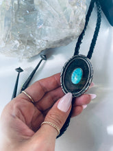 Load image into Gallery viewer, Vintage Bolo Tie Sterling and Turquoise
