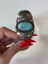 Load image into Gallery viewer, Turquoise and Sterling Silver Cuff