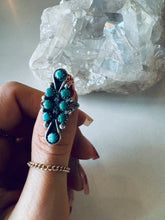 Load image into Gallery viewer, Size 5.5 Vintage Turquoise and Sterling Ring