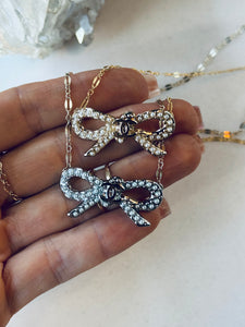 GOLD Vintage Chanel Bow Necklace