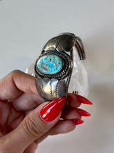 Load image into Gallery viewer, Turquoise and Sterling Silver Cuff