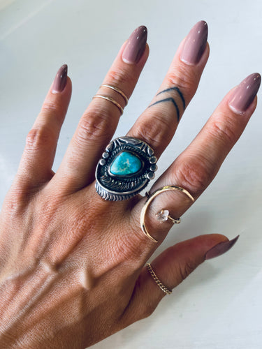 Size 6.5 Vintage Turquoise Ring