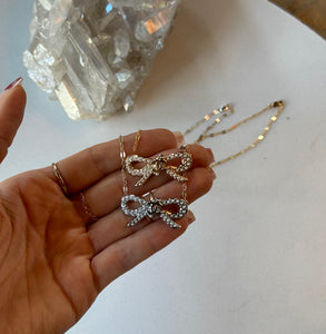 GOLD Vintage Chanel Bow Necklace