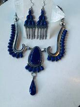 Load image into Gallery viewer, Lapis Necklace and Earrings Set
