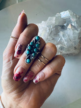 Load image into Gallery viewer, Size 5.5 Vintage Turquoise and Sterling Ring