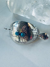 Load image into Gallery viewer, Sterling and Turquoise Hair Pin