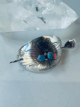 Load image into Gallery viewer, Sterling and Turquoise Hair Pin