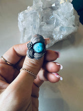 Load image into Gallery viewer, Size 6 Turquoise and Sterling Silver Ring