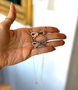 GOLD Vintage Chanel Bow Necklace
