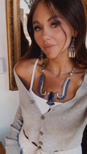 Load image into Gallery viewer, Lapis Necklace and Earrings Set
