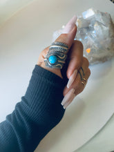 Load image into Gallery viewer, Size 11 Adjustable Feather Ring