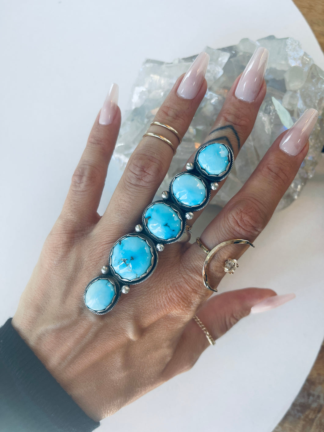 Stunning Size 9 Stacked Ring