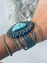 Load image into Gallery viewer, Sterling and Turquoise Cuff