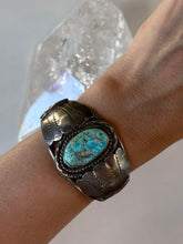 Load image into Gallery viewer, Turquoise and Sterling Silver Cuff