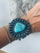 Load image into Gallery viewer, Sterling and Turquoise Cuff