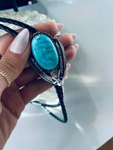 Load image into Gallery viewer, Sterling and Turquoise Bolo Tie