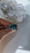 Load image into Gallery viewer, Size 5 Inlay Turquoise and Jet Ring