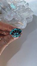 Load image into Gallery viewer, Size 5 Inlay Turquoise and Jet Ring