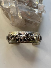 Load image into Gallery viewer, Wild Horses Sterling and Onyx Cuff