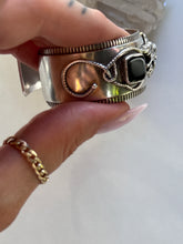 Load image into Gallery viewer, Wild Horses Sterling and Onyx Cuff