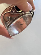 Load image into Gallery viewer, Wild Horses Sterling and Onyx Cuff
