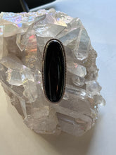 Load image into Gallery viewer, Size 10 Sterling Silver and Onyx Ring