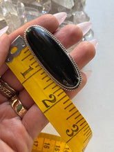 Load image into Gallery viewer, Size 10 Sterling Silver and Onyx Ring