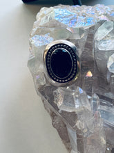 Load image into Gallery viewer, Size 9 Sterling Silver Onyx Ring