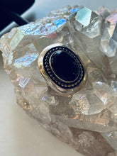Load image into Gallery viewer, Size 9 Sterling Silver Onyx Ring