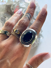Load image into Gallery viewer, Size 9 Sterling Silver Onyx Ring