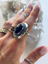 Load image into Gallery viewer, Size 9 Sterling Silver Onyx Ring