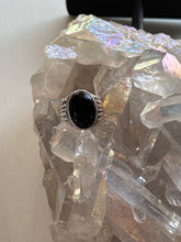 Load image into Gallery viewer, Size 8 Sterling Silver Onyx Ring