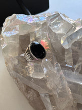 Load image into Gallery viewer, Size 8 Sterling Silver Onyx Ring