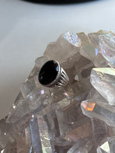 Load image into Gallery viewer, Size 8 Sterling Silver Onyx Ring