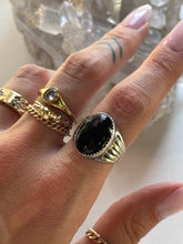 Load image into Gallery viewer, Size 8 Sterling Silver Onyx Ring