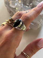 Load image into Gallery viewer, Size 8 Sterling Silver Onyx Ring