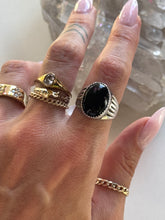 Load image into Gallery viewer, Size 8 Sterling Silver Onyx Ring