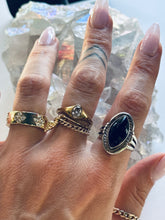 Load image into Gallery viewer, Size 8 Sterling Silver Onyx Ring