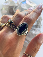 Load image into Gallery viewer, Size 8 Sterling Silver Onyx Ring
