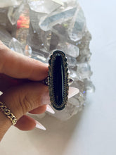 Load image into Gallery viewer, Size 6.5 Sterling Silver Onyx Ring