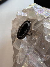 Load image into Gallery viewer, Size 8.5 Onyx Sterling Silver Ring
