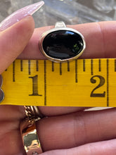 Load image into Gallery viewer, Size 8 Sterling Silver Onyx Ring