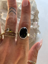 Load image into Gallery viewer, Size 8 Sterling Silver Onyx Ring