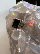 Load image into Gallery viewer, Size 8.5 Onyx Sterling Silver Ring
