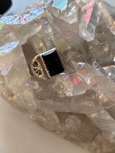 Load image into Gallery viewer, Size 8.5 Onyx Sterling Silver Ring
