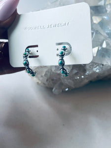 Sam Turquoise Hoops