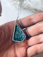 Load image into Gallery viewer, Spiderweb Turquoise Necklace