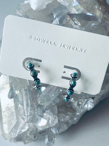 Sam Turquoise Hoops