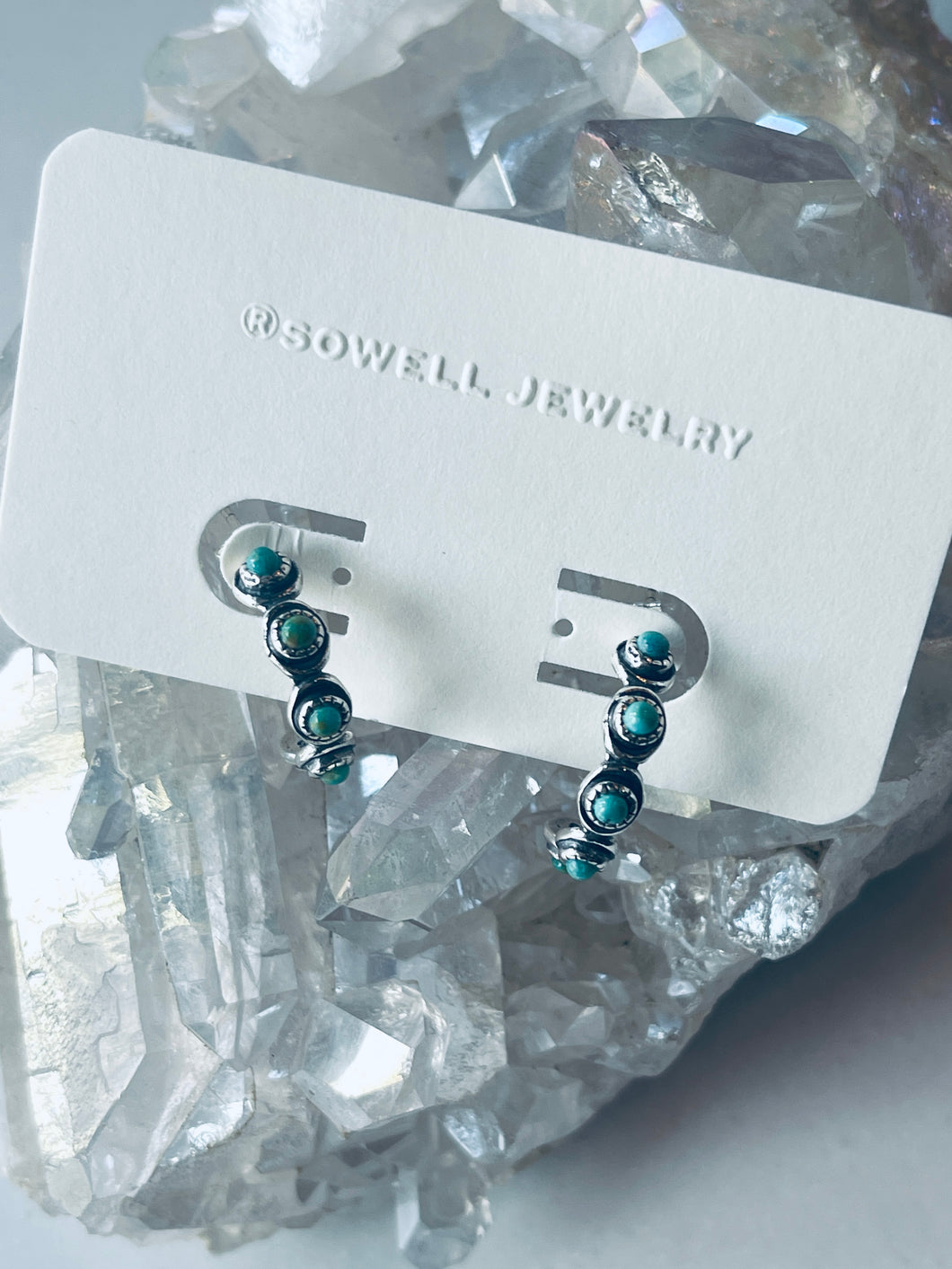 Sam Turquoise Hoops